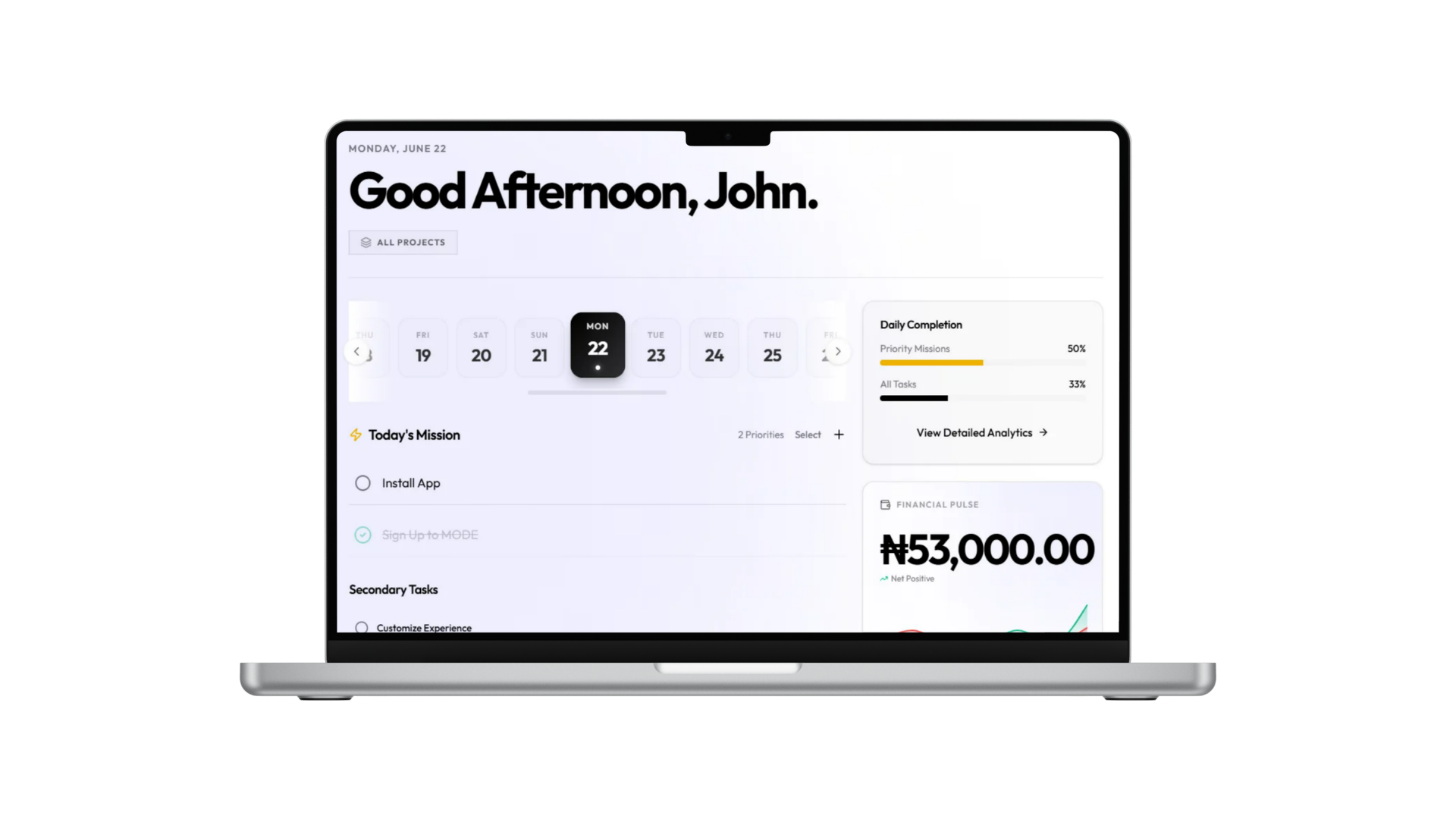 Main Dashboard